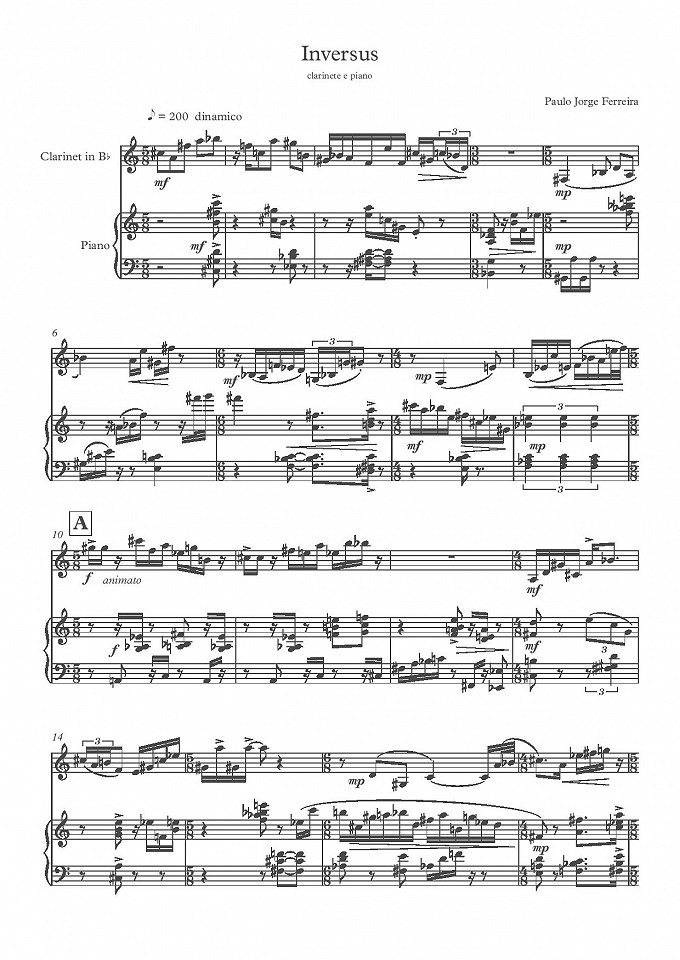 Inversus - Clarinet and Piano